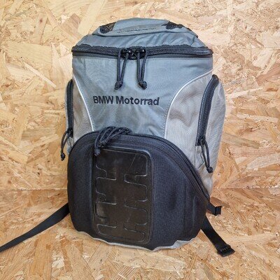 Genuine BMW Motorrad Motorcycle Backpack Rucksack Black Padded back Hooded
