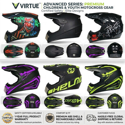 Adult Off-Road Motocross Helmet ATV MTB DH DOT Approved Full Face UK STOCK 2026