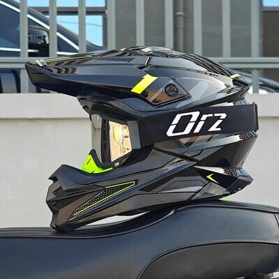 Adult DOT Approved Motocross Helmet Full Face Off Road Dirt Bike w/ Goggles