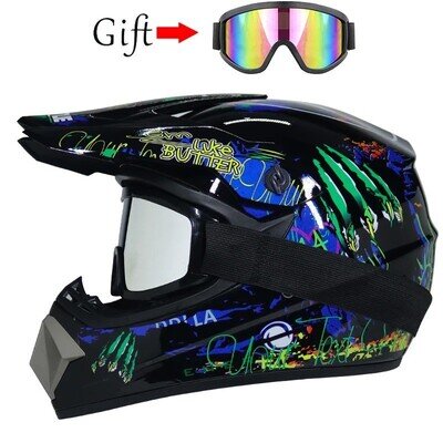 DOT Full Face Motorcycle Helmet Motocross Off Road Racing Downhill HelmetView So