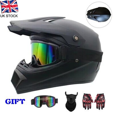 Adult Full Face Motorcycle Helmet MTB ATV Street Bike Helmet Motocross Helmet UK