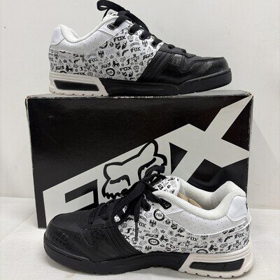 Fox Racing Skateboard Shoes Mens 9 US Black White BMX Y2K Chunky Streetwear