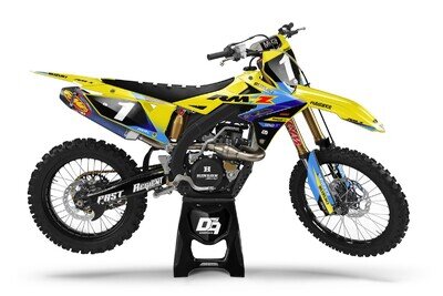Suzuki Motocross MX Graphics Decal Sticker Kit Pulse | RM RMZ DRZ All Models