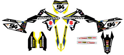 Custom MX Graphics Kit SUZUKI RM all sizes and models sticker thick factory fast