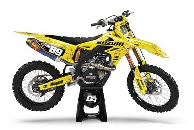 Suzuki Motocross MX Graphics Decal Sticker Kit Sloppy | RM RMZ DRZ All Models