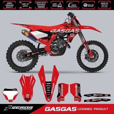 GASGAS MOTOCROSS GRAPHICS KIT MX GRAPHICS DECALS STICKERS MC MCF EC STUX RED