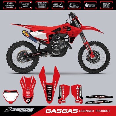 GASGAS MOTOCROSS GRAPHICS KIT MX GRAPHICS DECALS STICKERS MC MCF EC STOK RED