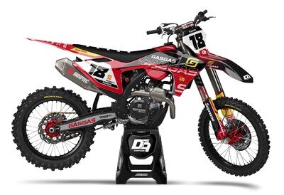 GasGas Motocross MX Graphics Decal Sticker Kit Vaqer | MC EC EX ECF All Models