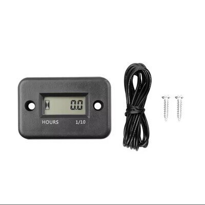 BLACK MOTORCYCLE/ATV MOTOCROSS ENDURO DIGITAL HOUR METER NEW
