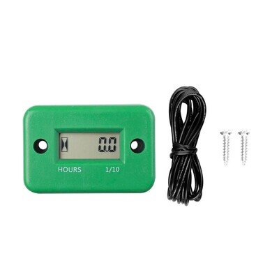 GREEN MOTORCYCLE/ATV MOTOCROSS ENDURO DIGITAL HOUR METER NEW