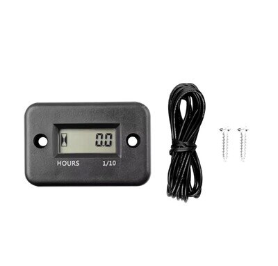Universal LCD Hour Meter With Wire For Motorcycle Scooter Motocross Enduro