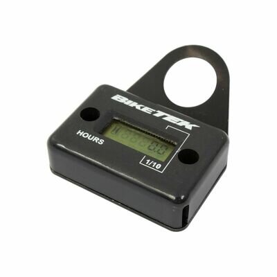 BikeTek Engine Hour Meter With Bracket Supermoto MX Motocross Motorcycle Karting