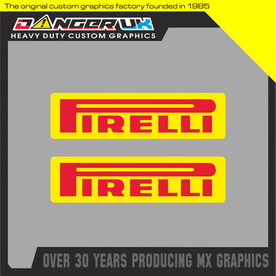 MOTOCROSS MX STICKERS DECALS GRAPHICS FENDERS FORKS PIRELLI