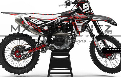 Custom MX Graphics Kit Fantic XXF ALL MODELS DECALS BAZARGO