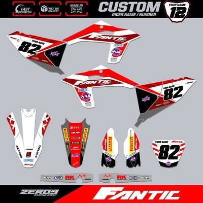 FANTIC XX XE MOTOCROSS GRAPHICS KIT CUSTOM MX GRAPHICS DECALS RACE