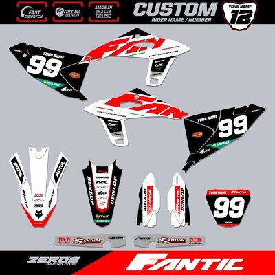 FANTIC XX XE MOTOCROSS GRAPHICS KIT CUSTOM MX GRAPHICS DECALS APEX