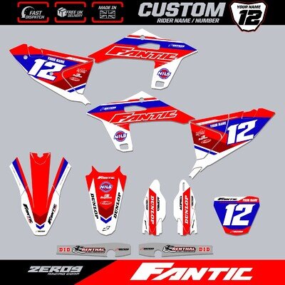 FANTIC XX XE MOTOCROSS GRAPHICS KIT CUSTOM MX GRAPHICS DECALS VOLT