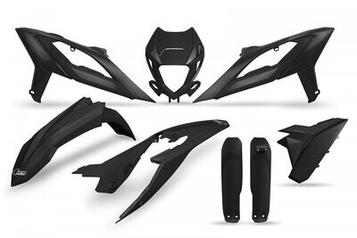 UFO Plastic Kit Black Beta RR RACE 2023‑2024 2T 4T BEKIT801F‑001 Plastics