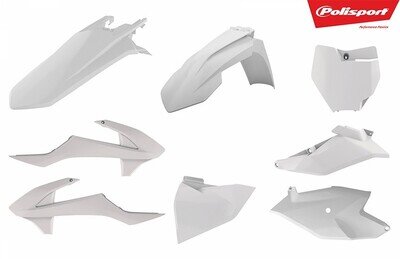 Gas Gas Plastics Kit MC 85 2021 - 2024 All White POLISPORT Motocross 90761