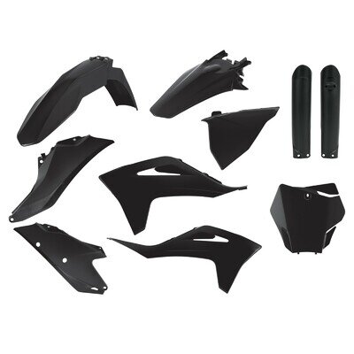 Gas Gas Plastic Kit MC MCF 2021 - 2023 Black Motocross 91066 Polisport fairings