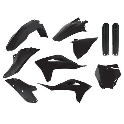 Polisport Plastic Kit Gas Gas MC MCF 2021 - 2023 All Black 91066 Motocross