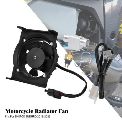 Radiator Electric Cooling Fan Mount Kit Black Fits For SHERCO ENDURO 2018-2023