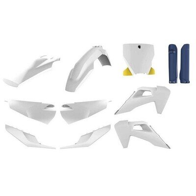 Husqvarna Plastic Kit TC / FC 2019 - 2022 OEM White Motocross Polisport 91098