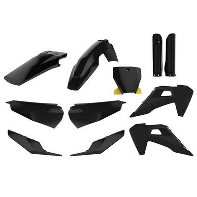 Husqvarna Plastic Kit TC FC 2019 - 2022 Nardo BLACK 91122 Polisport Motocross