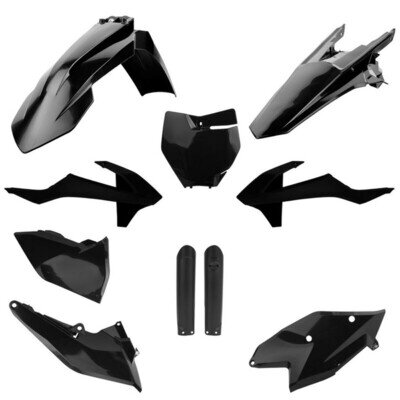 KTM Plastic Kit SX SXF 2016 - 2018 SX 250 2017 - 18 Black Polisport Motocross