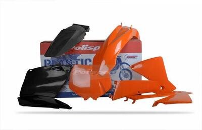 KTM PLASTICS KIT SX 2001 - 2002 EXC 2003 OEM Orange Polisport Motocross 90100