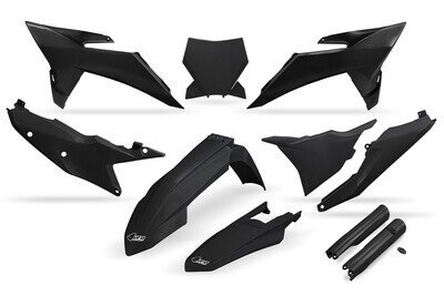 UFO Plastic Kit Black KTM SX SX‑F XC XC‑F 25-26 Full MX Plastics KTKIT532F-001