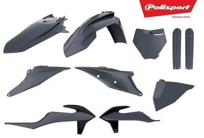 KTM Plastics Kit SX SXF XC XCF 2019 - 2022 Nardo Grey Motocross Polisport 90814