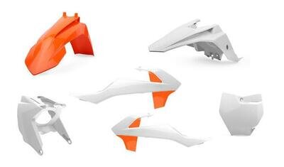 KTM Plastics kit SX 65 2016 - 2021 OEM Orange White Motocross Polisport 90805