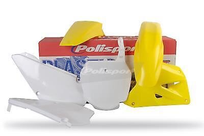 SUZUKI Plastic Kit RM 85 2002 - 2021 OEM Yellow white Motocross Polisport
