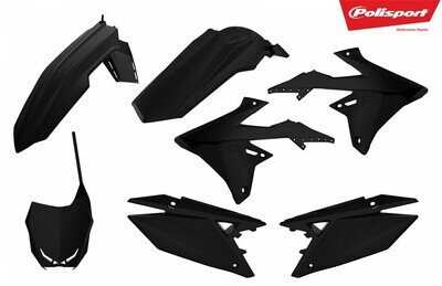 SUZUKI Plastic Kit RMZ 450 2018 - 2020 All Black Motocross Polisport 90764