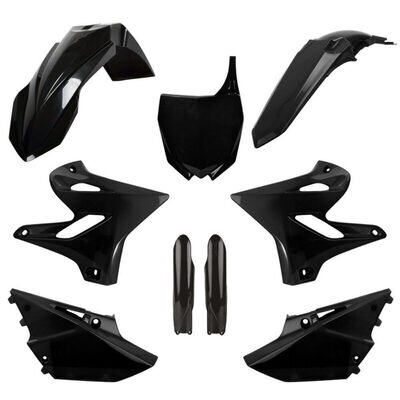 Yamaha Plastic Kit YZ 125 YZ 250 2015 - 2020 Black Polisport Motocross Fairings