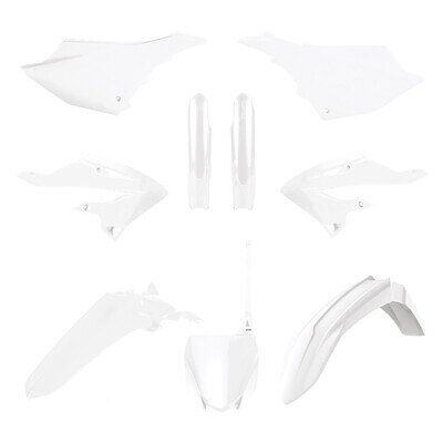 YAMAHA Plastic Kit YZ 125 / 250 2022 - 2023 All White 91128 motocross polisport