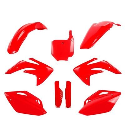 Honda Plastic Kit CRF 150 R 2007 - 2026 All Red Polisport Motocross Fairings