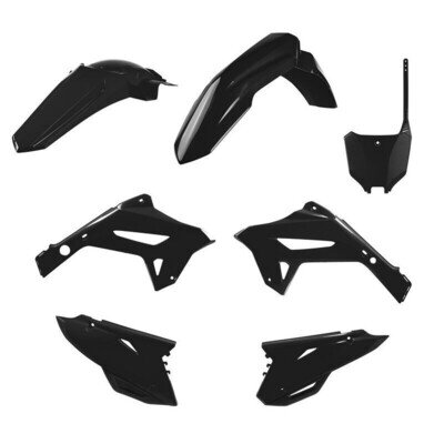 HONDA RESTYLE PLASTIC KIT CR 125 250 2000 - 2001 Black 91359 Motocross Polisport