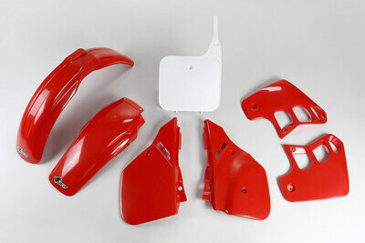 UFO Honda CR 250 1988-1989 Plastic Fairing Kit Red White OEM 87 Motocross