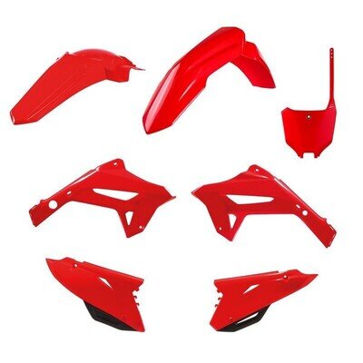 HONDA RESTYLE PLASTIC KIT CR 125 250 2000 - 2001 Red 91358 Motocross Polisport