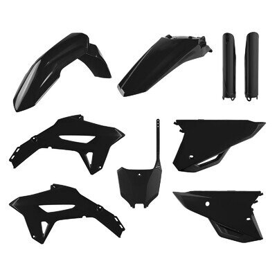 Honda Plastic Kit CRF 250 R 2022 - 2024 All Black 91056 Motocross polisport