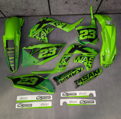 Plastics + Graphics Kawasaki KX125 KX250 2004-2008 Restyle