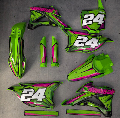 Plastics + Graphics Kawasaki KX85 KX100 2014-2021