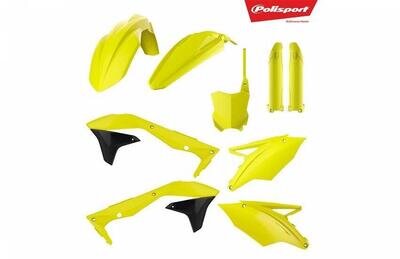 Kawasaki Plastic Kit KXF 450 2016 - 2018 Fluo Neon Polisport Motocross 90744