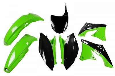 UFO Plastic Kit OEM Factory 2010‑2011 Kawasaki KX250F 2009‑2012 KAKIT215‑999