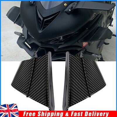 For Yamaha YZF R6 R1 R25 R3 Side Fairing Winglet Air Deflector Spoiler Wing Kit