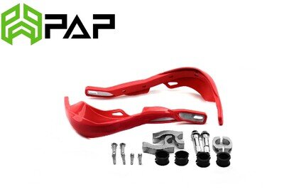 Dirt Bikes Handguards Wrap Around Red With Alloy Reinforcement Bar & bolt Kit