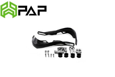 Dirt Bikes Handguards Wrap Around Black With Alloy Reinforcement Bar & bolt Kit