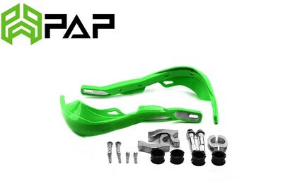 Dirt Bikes Handguards Wrap Around Green With Alloy Reinforcement Bar & bolt Kit